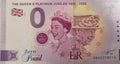 0 Pound Schein The Queen's Platinum Jubilee 1952-2022 GBAE 2022-1