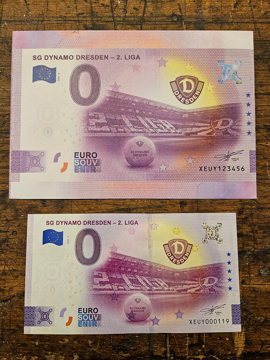 0 Euro Schein SG Dynamo Dresden - 2.Liga XEUY 2025-3