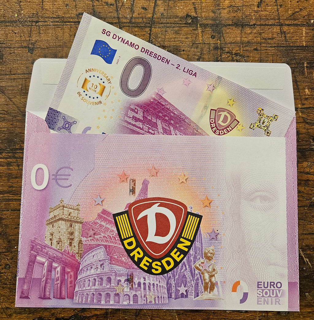 0 Euro Schein SG Dynamo - 2.Liga Dresden XEUY 2025-3 Anniversary