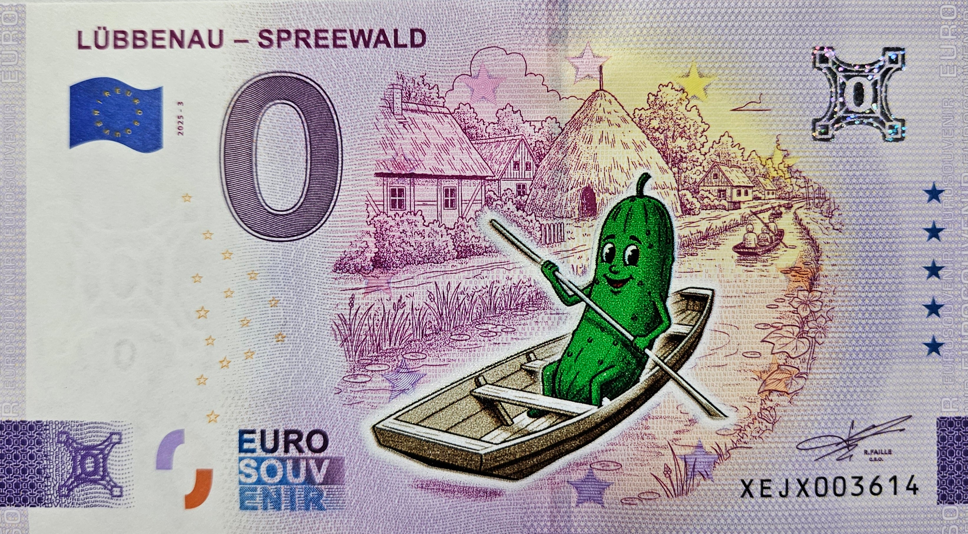 0 Euro Schein Lübbenau - Spreewald XEJX 2025-3 color