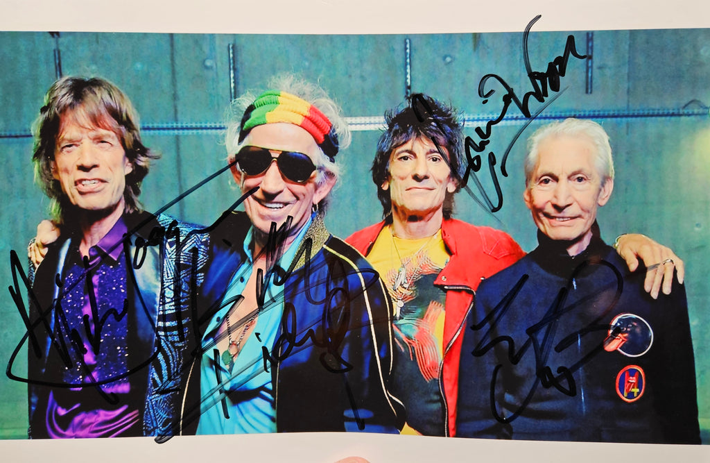 Original Rolling Stones Autogramm 20x30 cm – Exklusives Sammlerstück