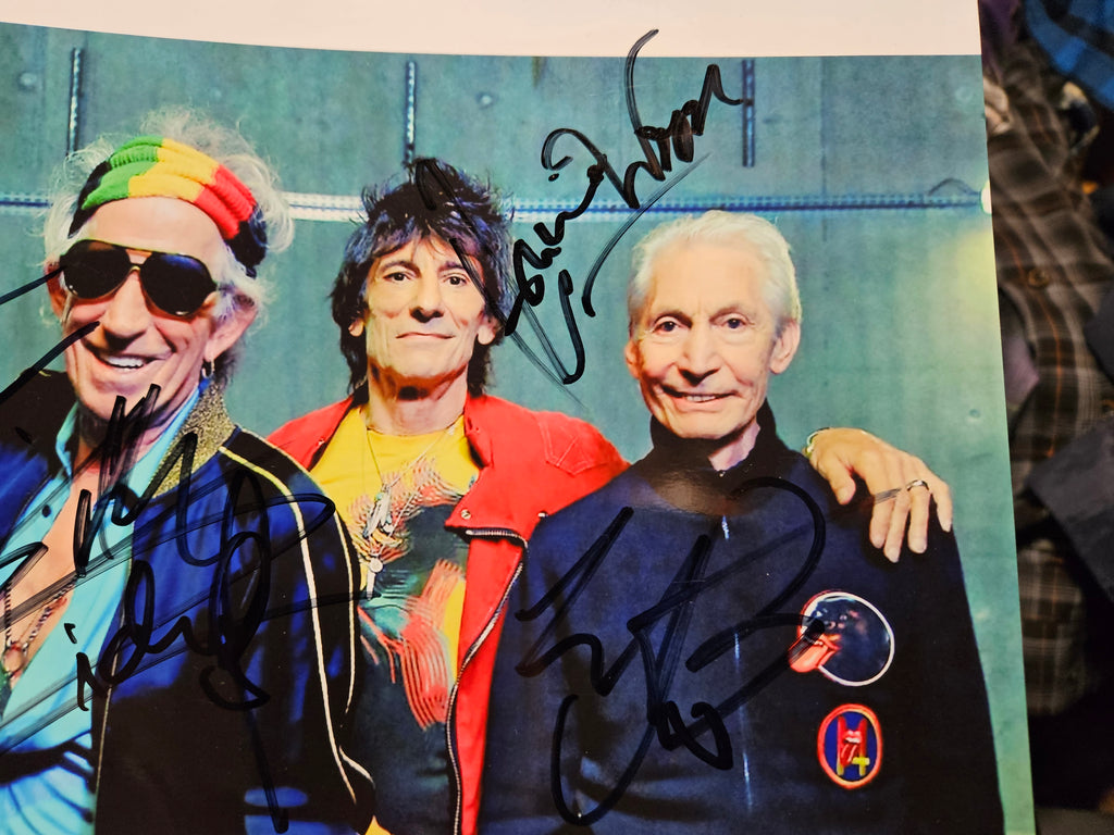 Original Rolling Stones Autogramm 20x30 cm – Exklusives Sammlerstück