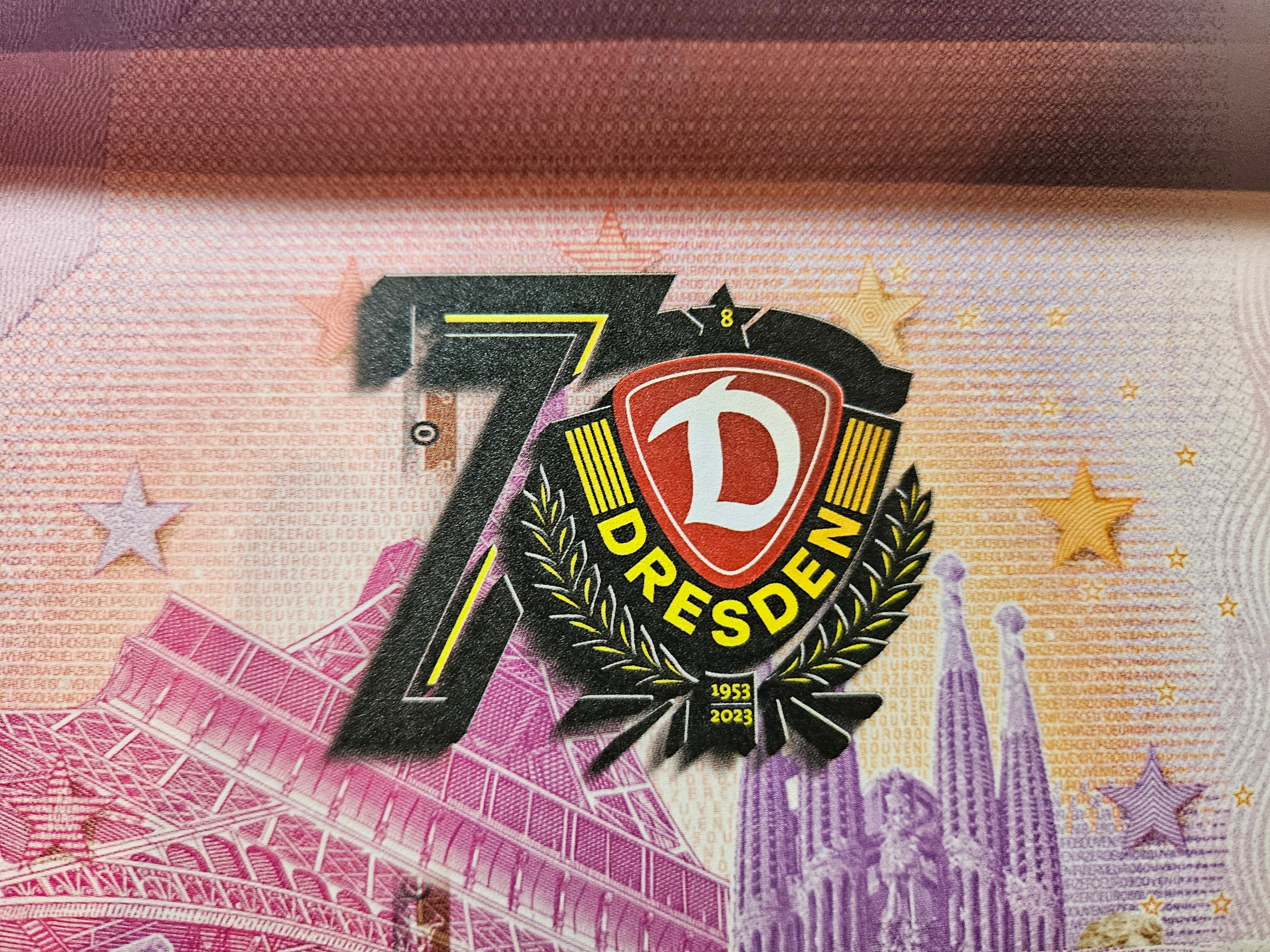 0 Euro Schein Dynamo Dresden - 70 Jahre Jubiläum XEUY 2023-1