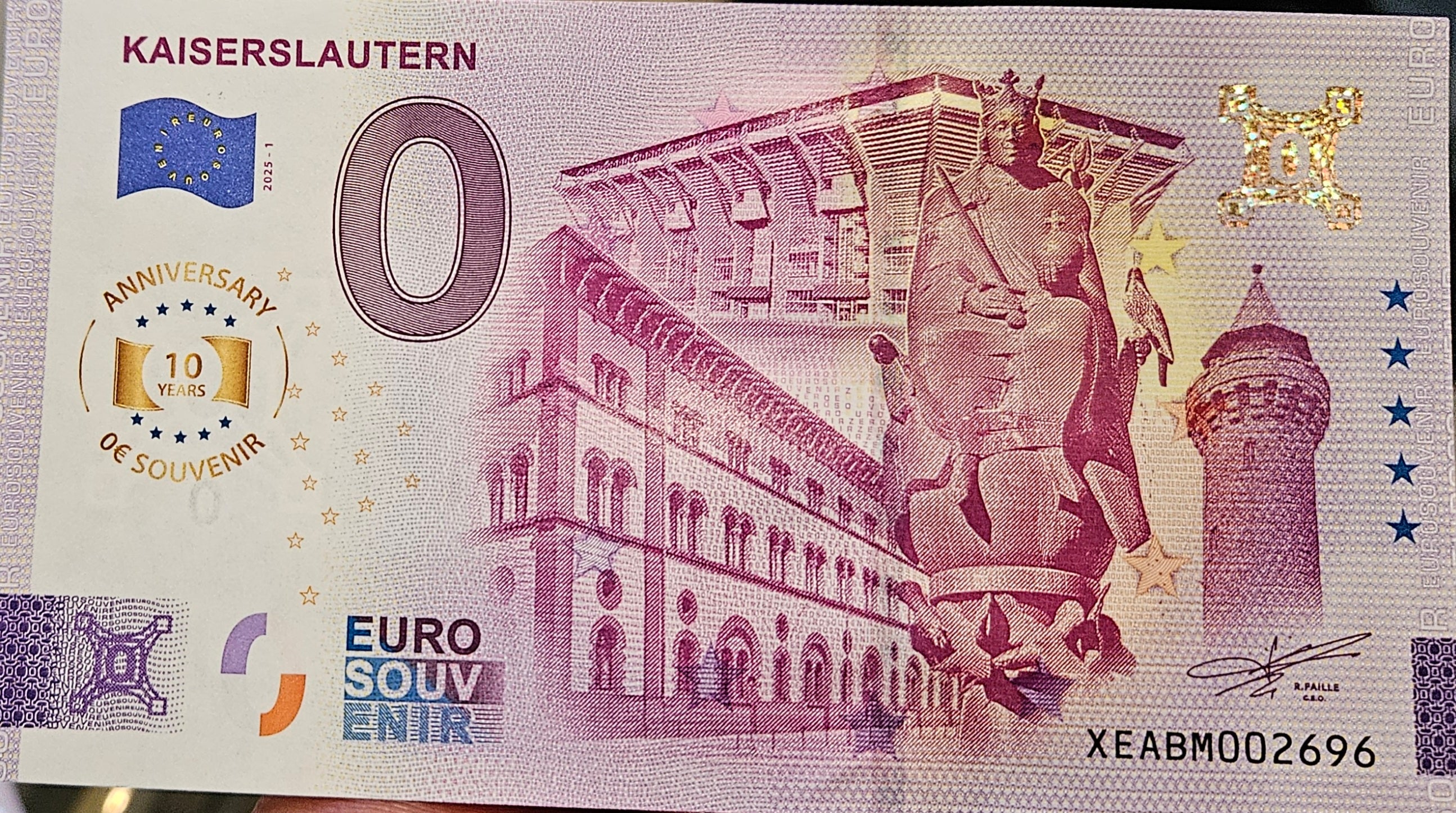 0 Euro Schein Kaiserslautern Anniversary XEABM 2025-1