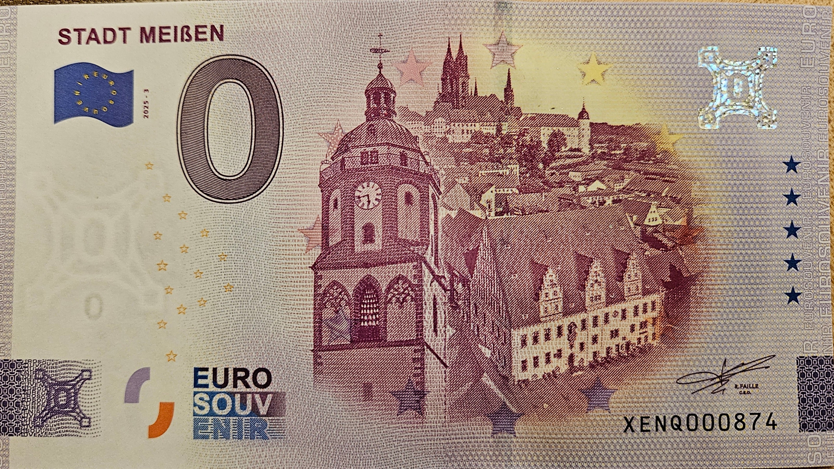 0 Euro Schein Stadt Meißen XENQ 2025-3