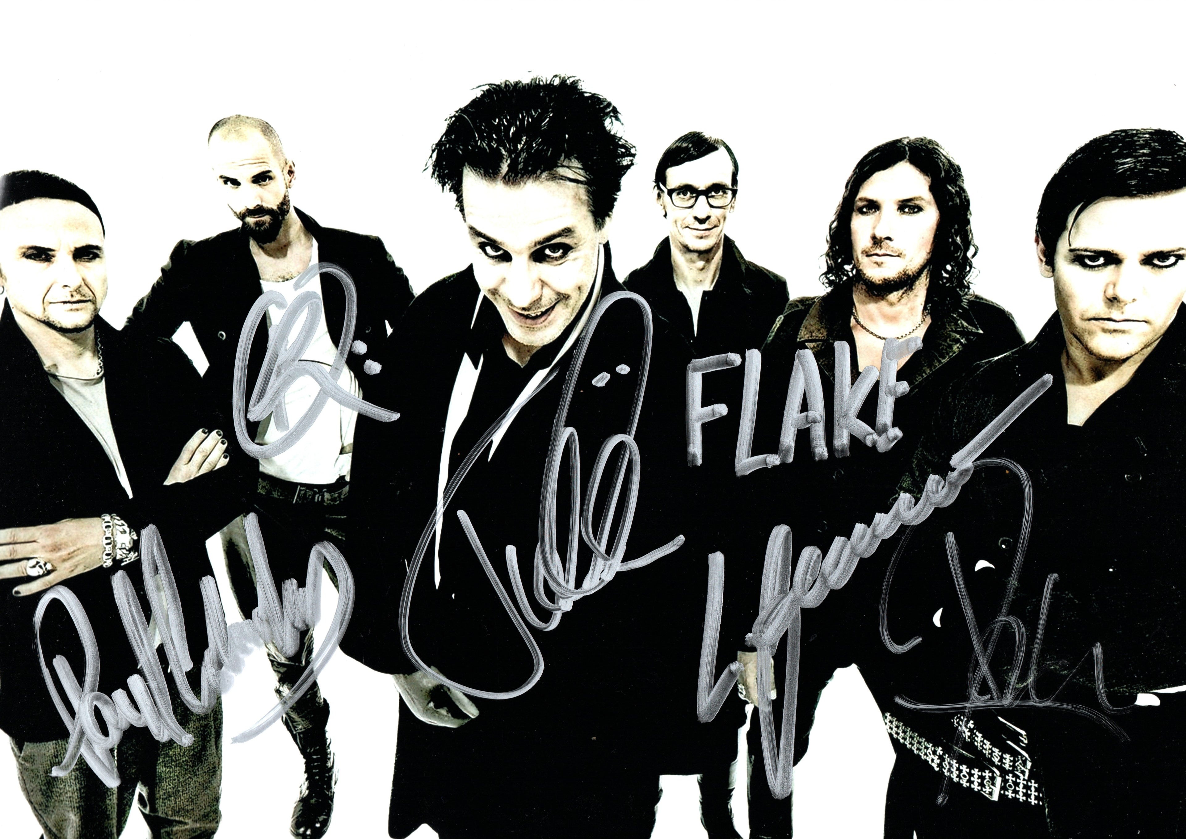 Original Rammstein Autogramm 20x30 cm – Exklusives Sammlerobjekt